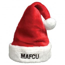 Custom Embroidered Plush Santa Hat